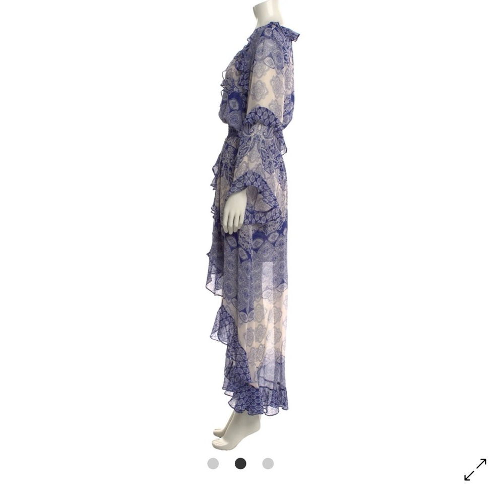 Misa Los Angeles Blue Paisley Print Dress - Picture 2 of 3